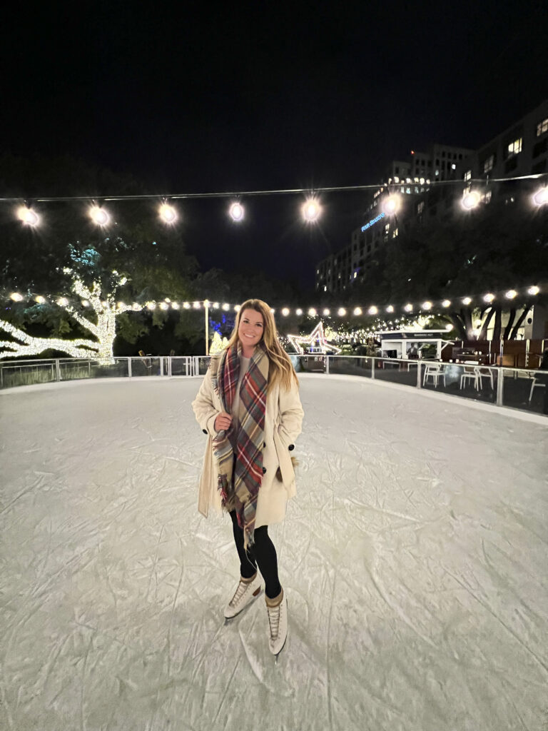 Ice Skating in Austin at the Ice Rodeo Pop Up.