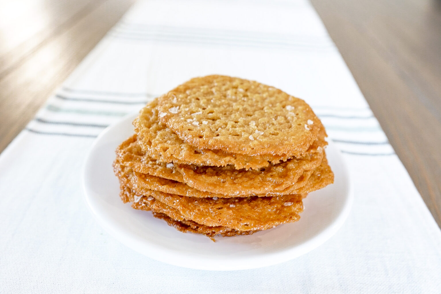 Salted Caramel Lace Cookies Couple in the Kitchen