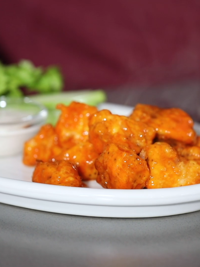Air Fryer Boneless Wings Couple in the Kitchen