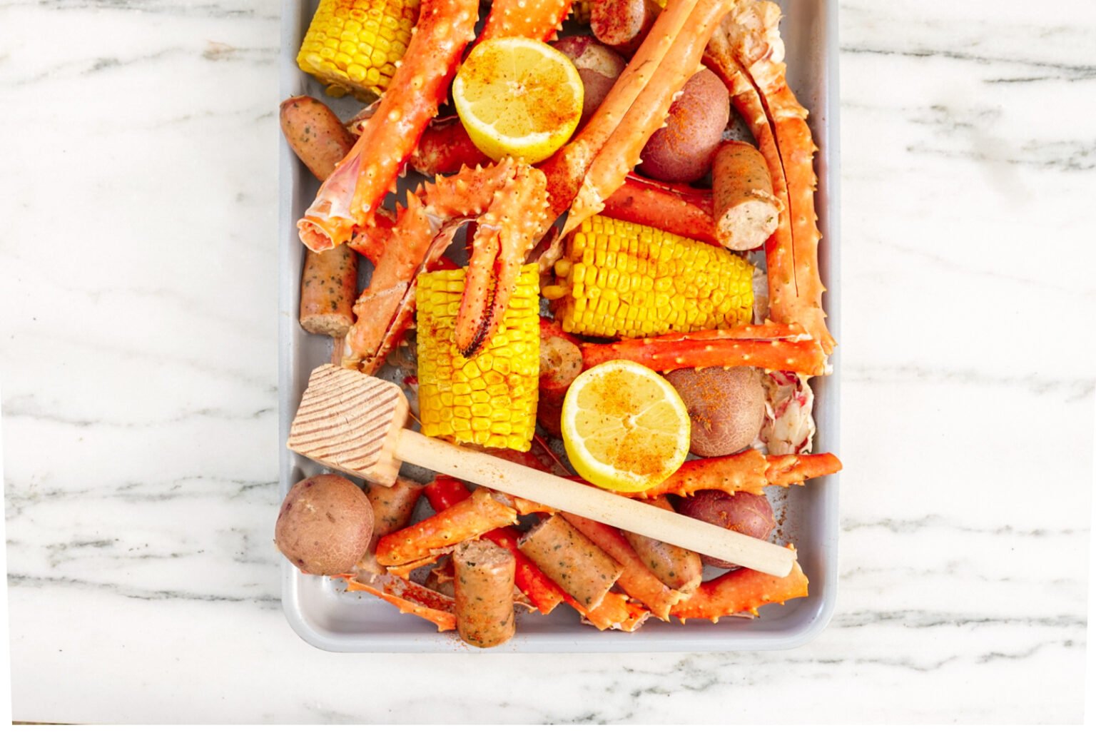 Seafood Boil Recipe Couple in the Kitchen