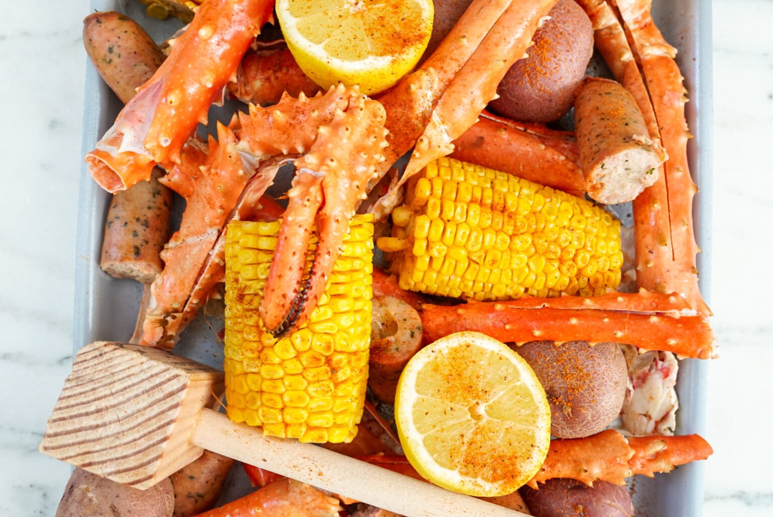 Seafood Boil Recipe Couple in the Kitchen