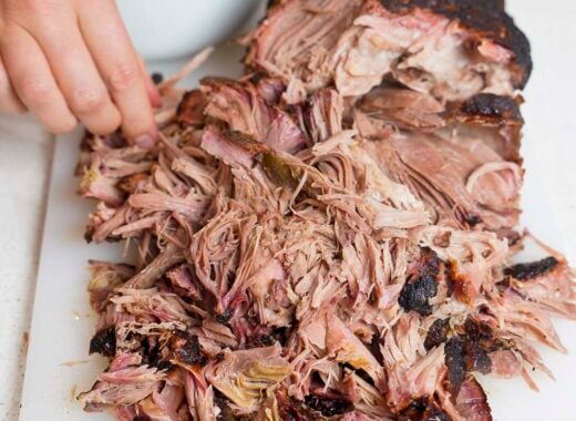 Big Green Egg Pork Butt Tips