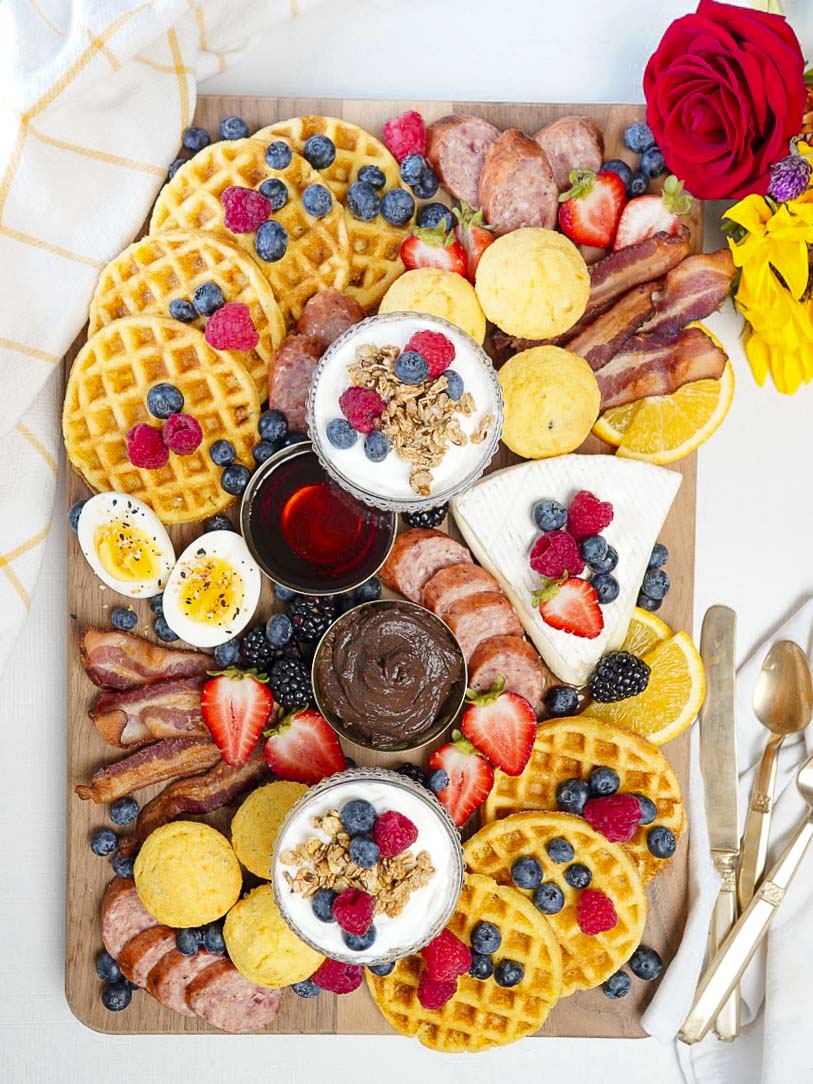 Breakfast Charcuterie Board - an easy showstopper way to do breakfast!