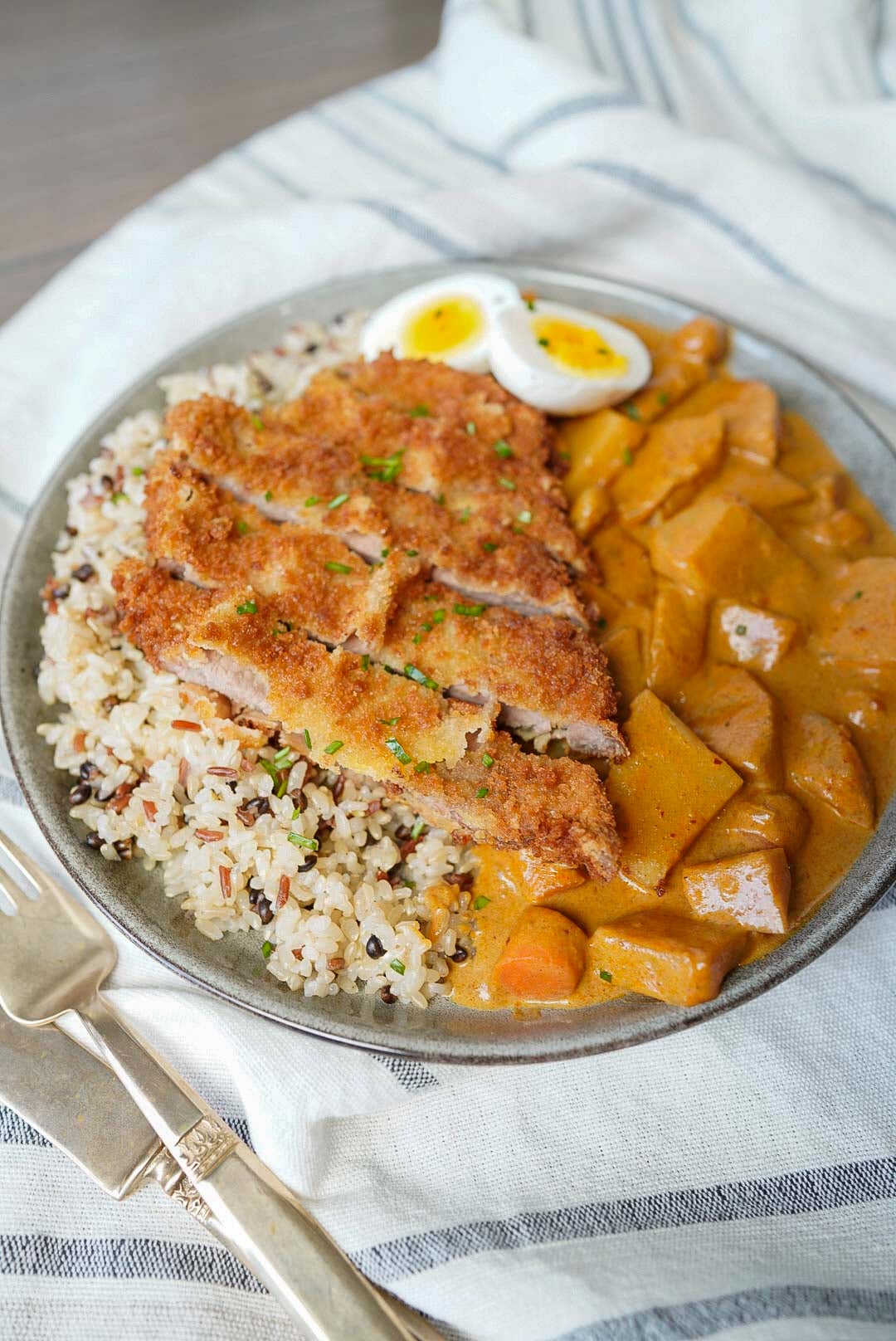 Pork Katsu Recipe Couple in the Kitchen