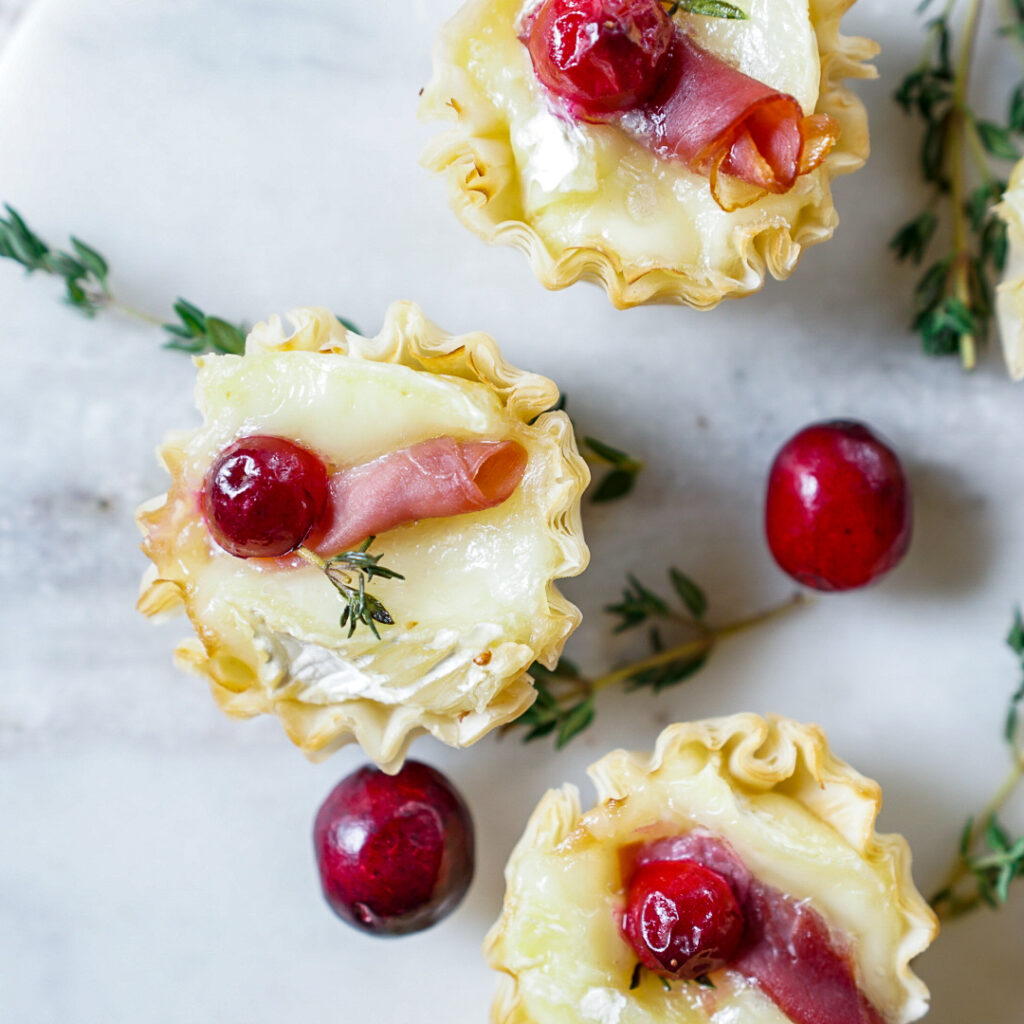 Baked Brie Phyllo Cups
