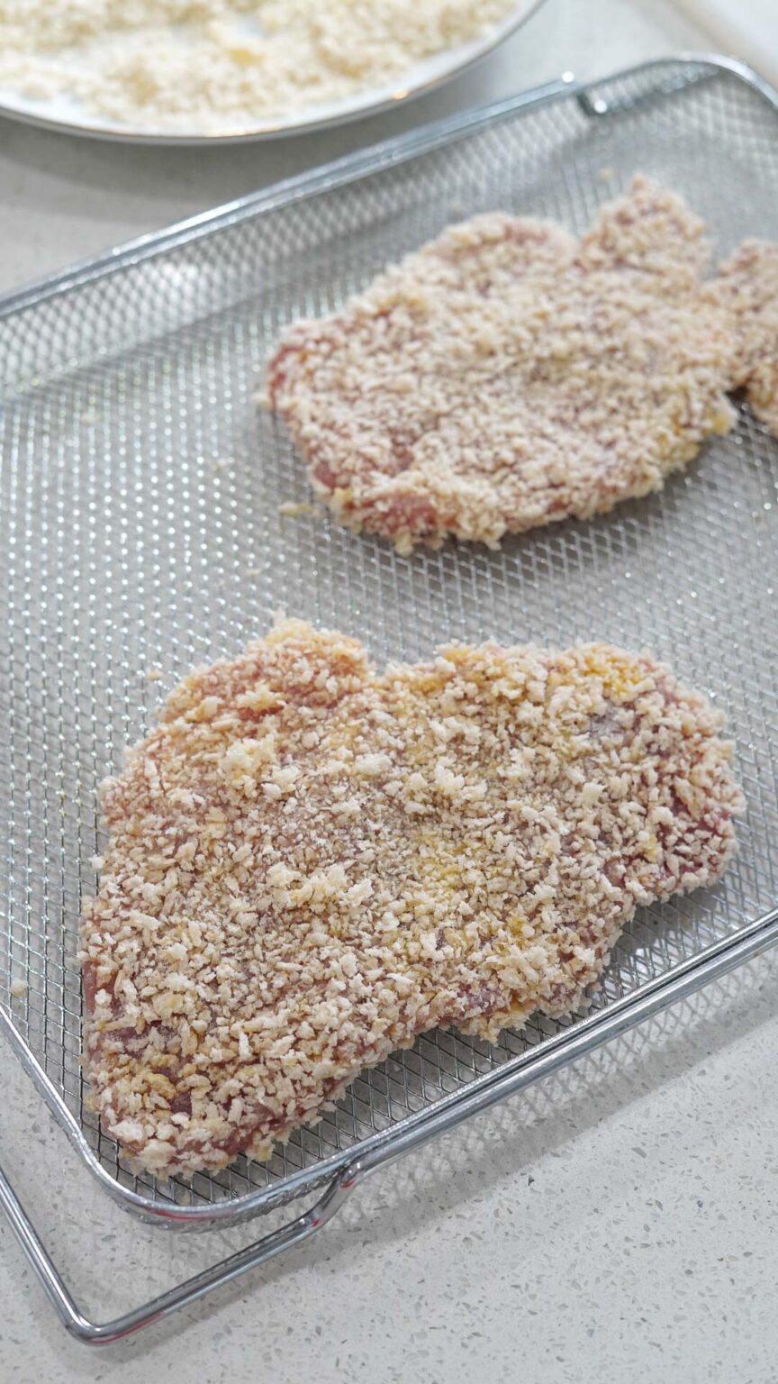 Air Fryer Schnitzel Couple in the Kitchen