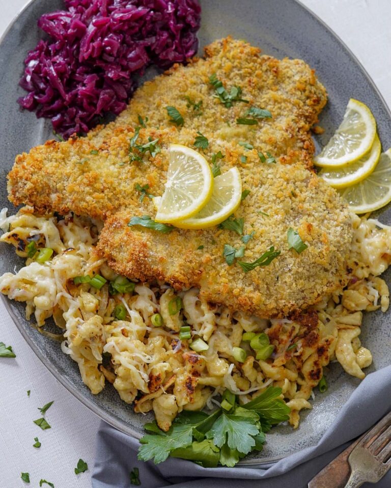 Air Fryer Schnitzel Couple in the Kitchen