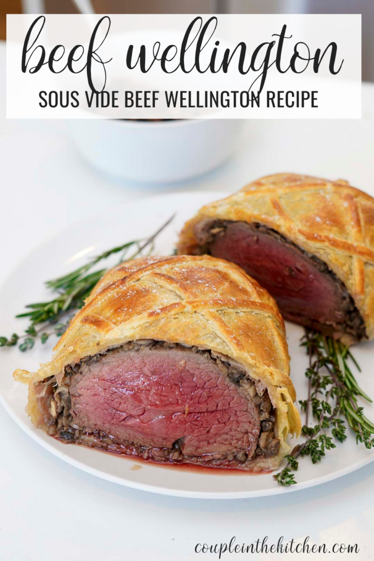 Perfect Sous Vide Beef Wellington Couple in the Kitchen