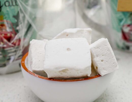 Homemade Marshmallows in a bowl