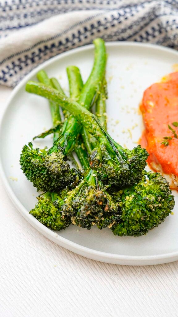 Perfect Air Fryer Broccolini Couple in the Kitchen