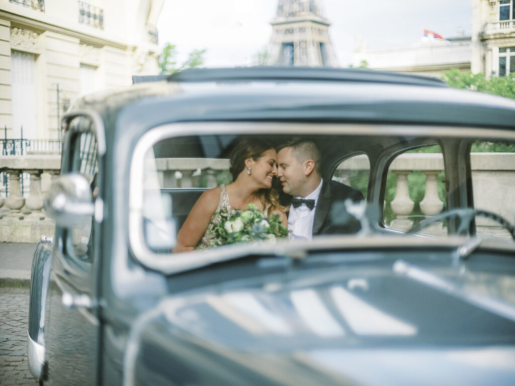 Paris Wedding Vintage Car