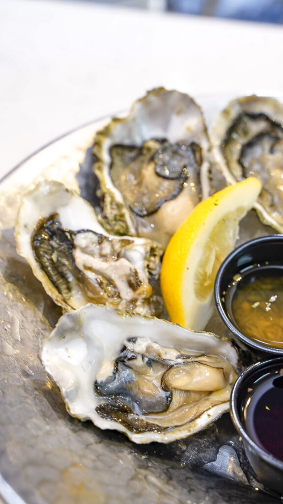 Oysters from the Oyster Bar in Lake Tahoe.