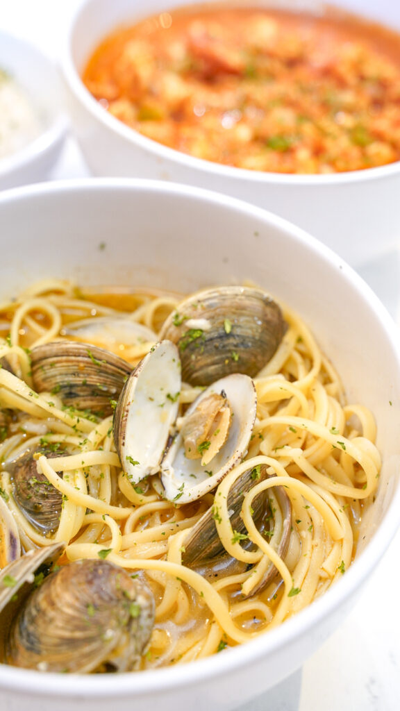 Clams Linguini at the Oyster Bar in Lake Tahoe.