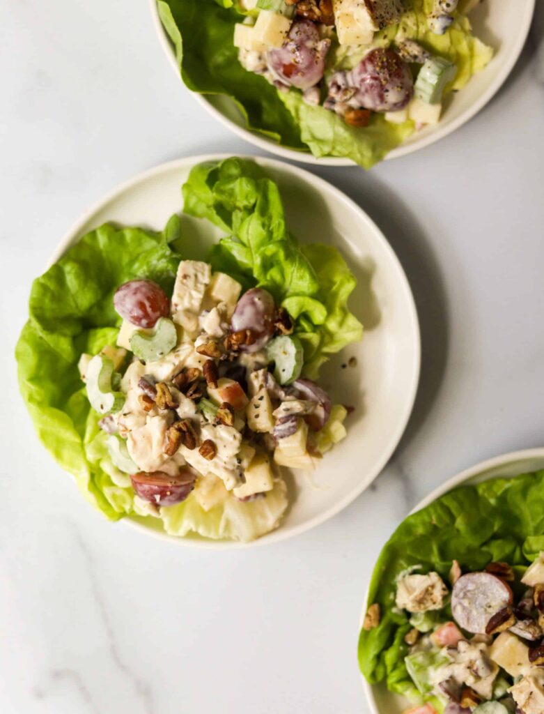 Apple walnut chicken salad.