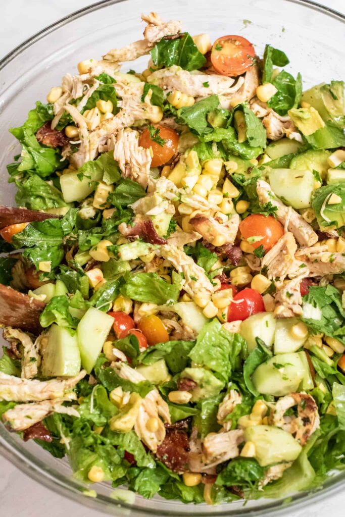 Avocado Chicken Chopped Salad.