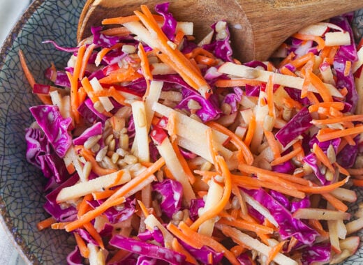 Apple cabbage slaw.