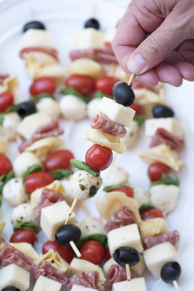 Antipasto Skewer Appetizer.