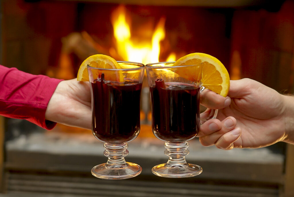 Mulled wine cocktail.