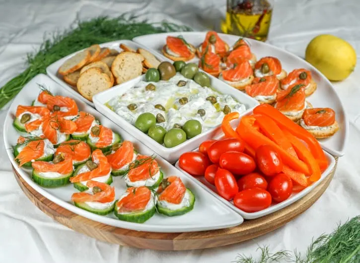 Lox Appetizer Plate.