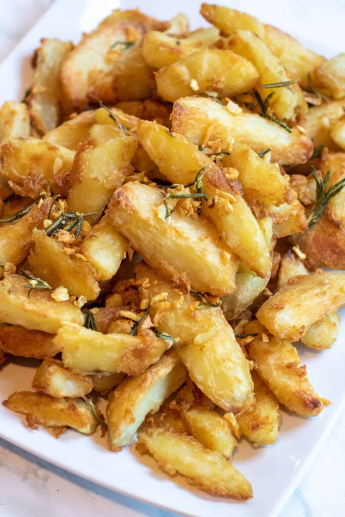 Garlic Rosemary Potato Wedges.