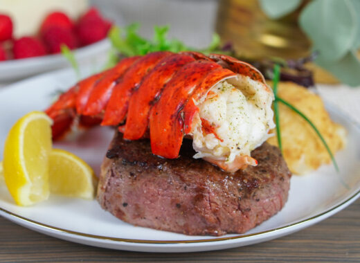 Sous vide lobster tail.