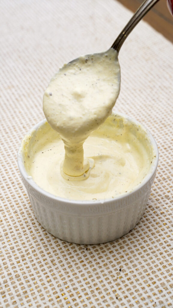 Horseradish mayonnaise dip.