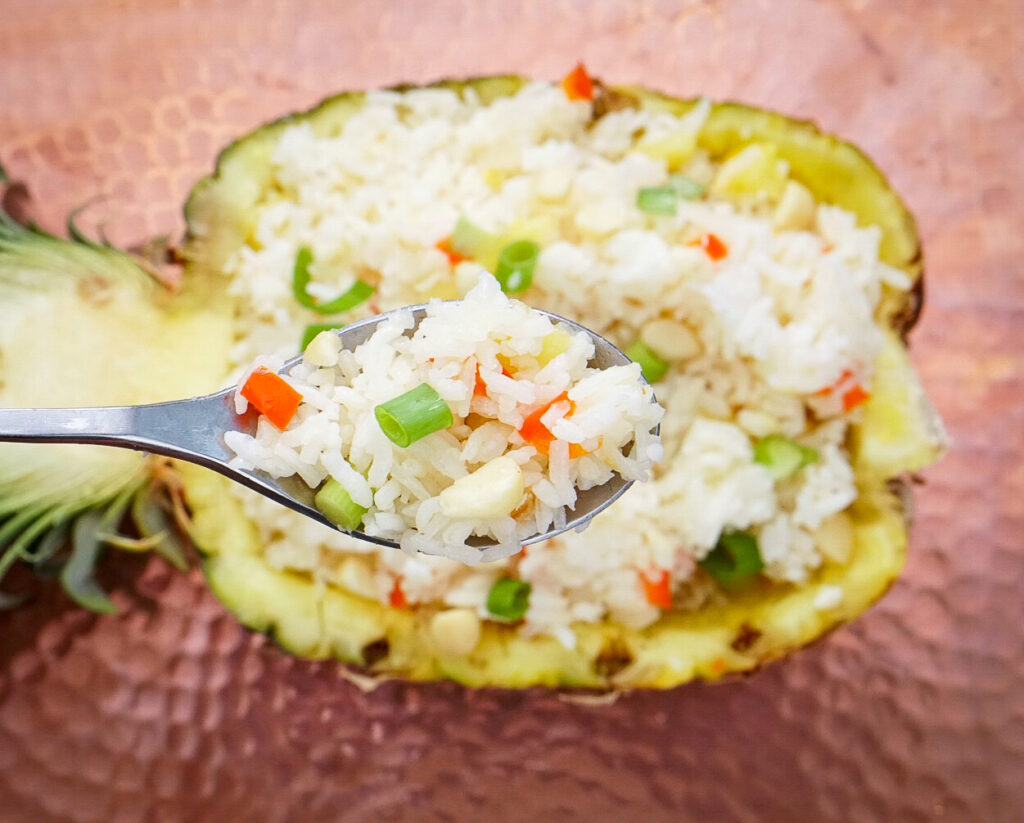 Tropical Rice with Pineapple.