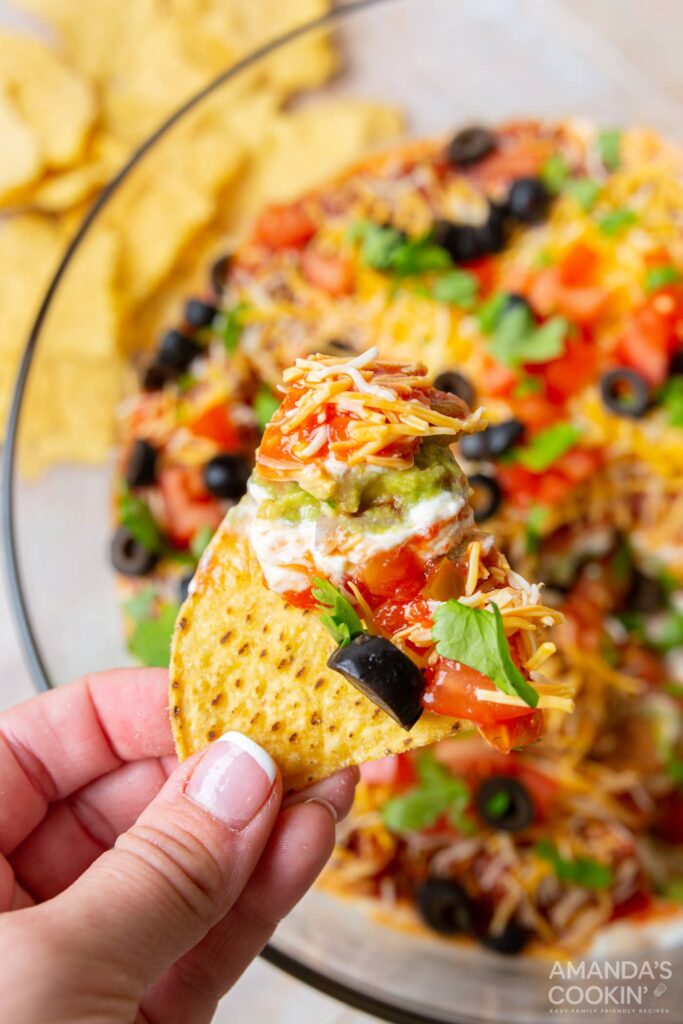 7 Layer Taco Dip.