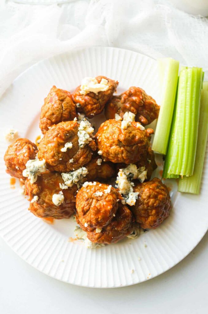 Buffalo Chicken Meatballs.