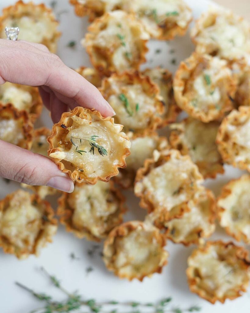 French Onion Tarts.