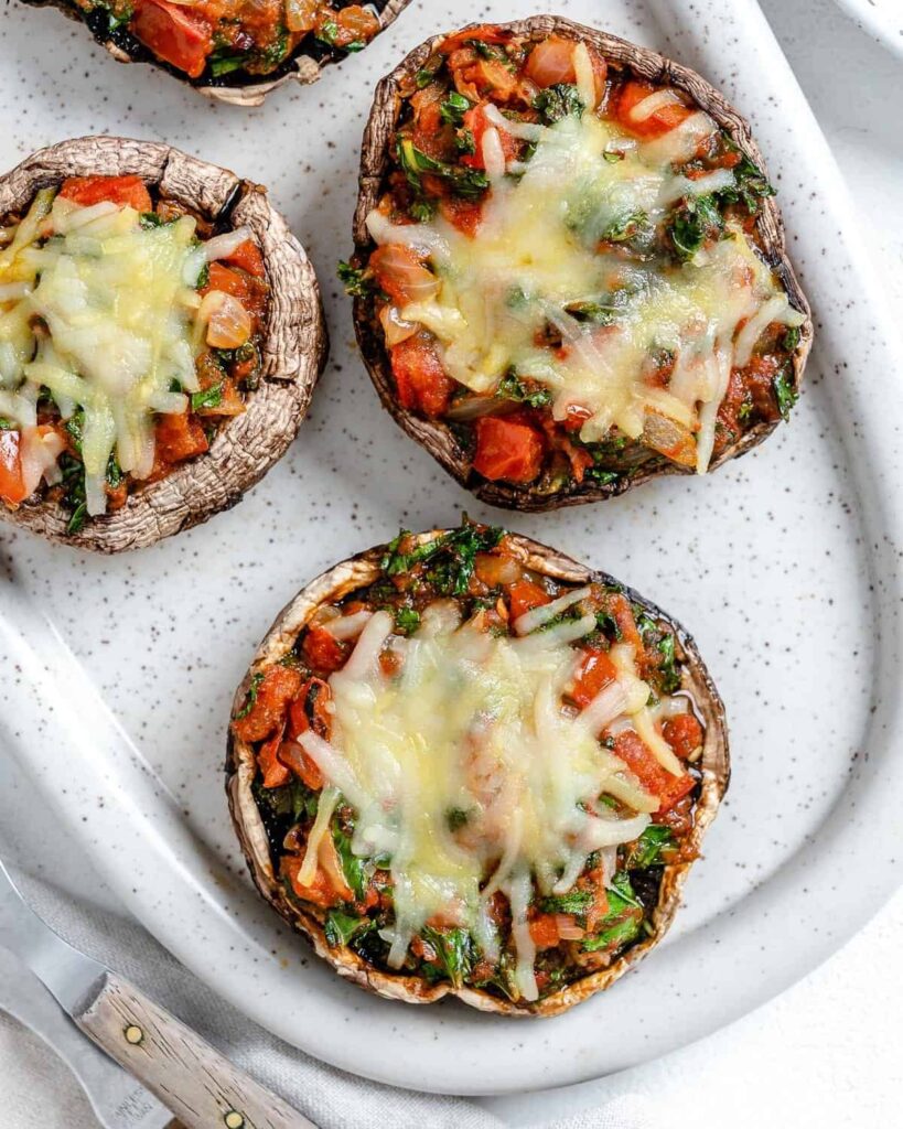 Portobello Mushroom Pizzas.