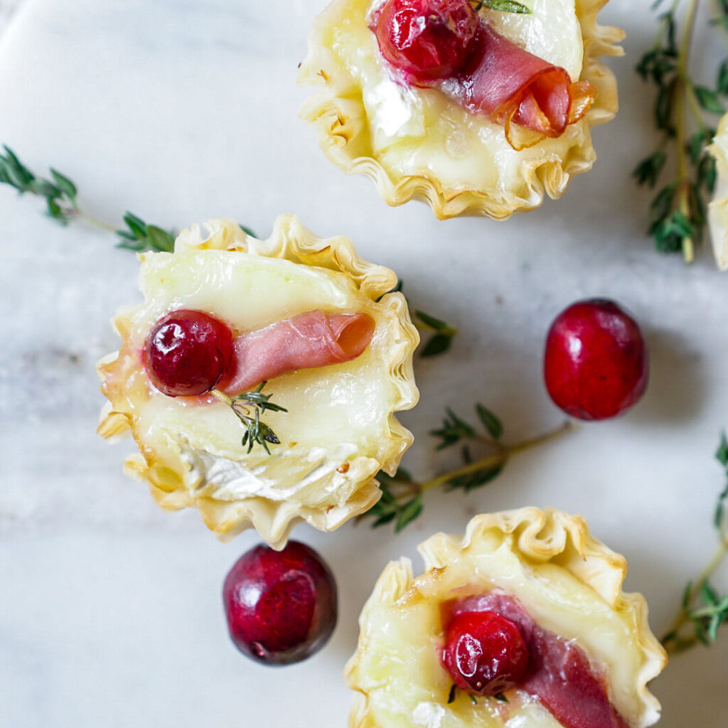 Phyllo Baked Brie Bites