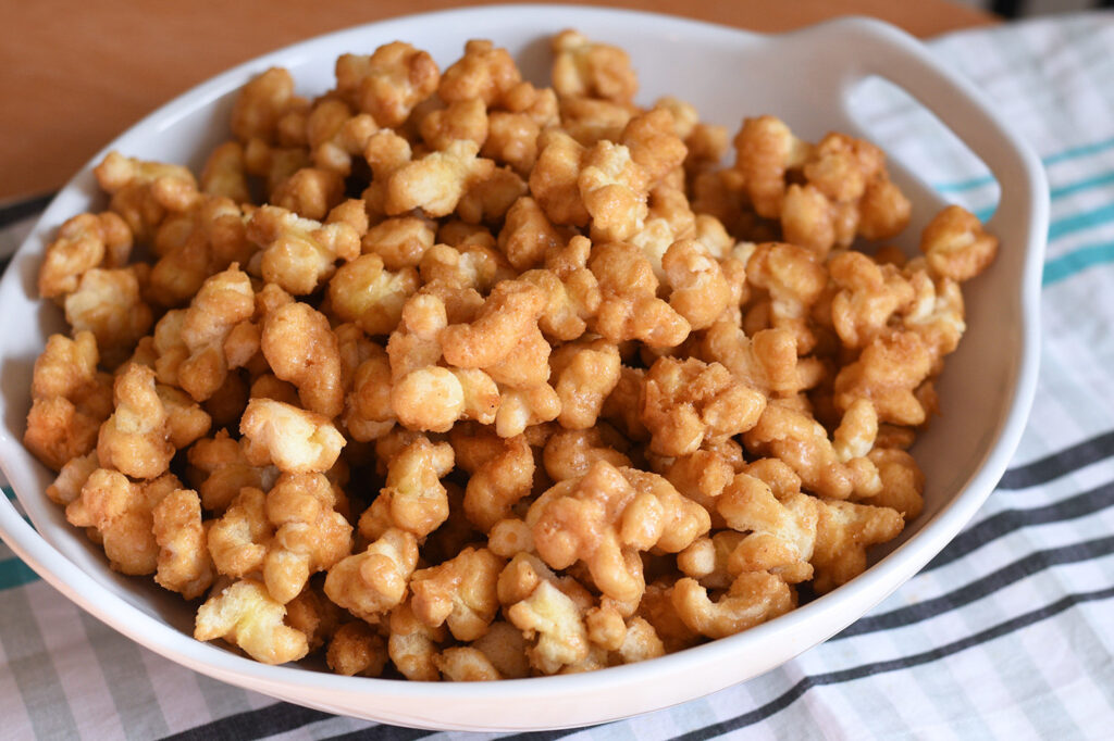 Caramel Corn Puffs.