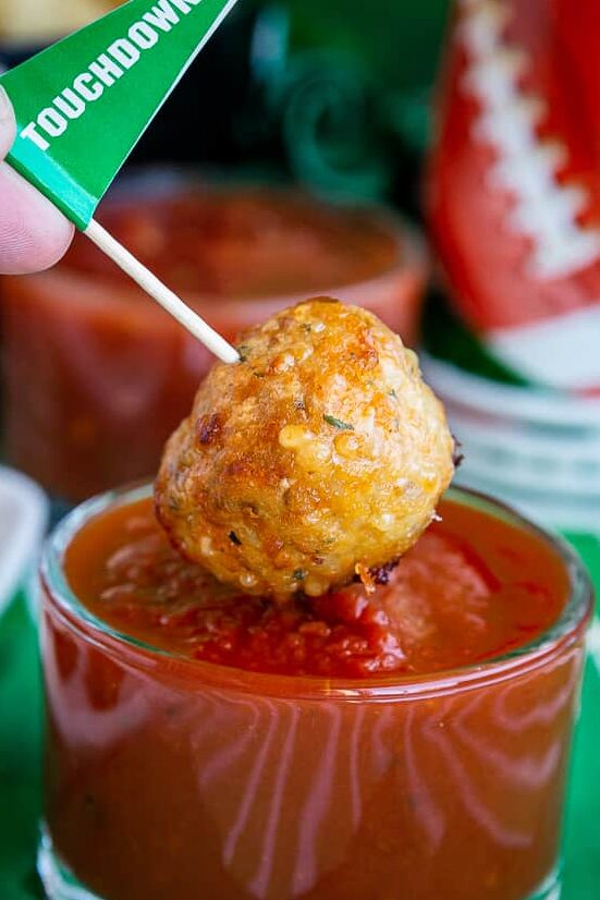 Chicken Parm Meatballs.