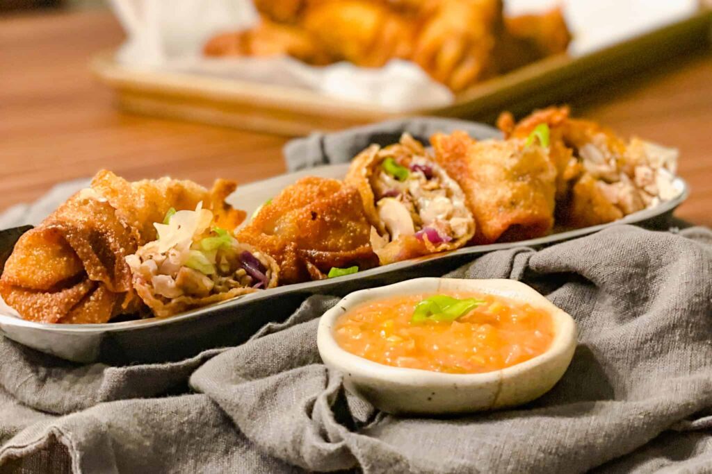 Jerk Chicken Egg Rolls