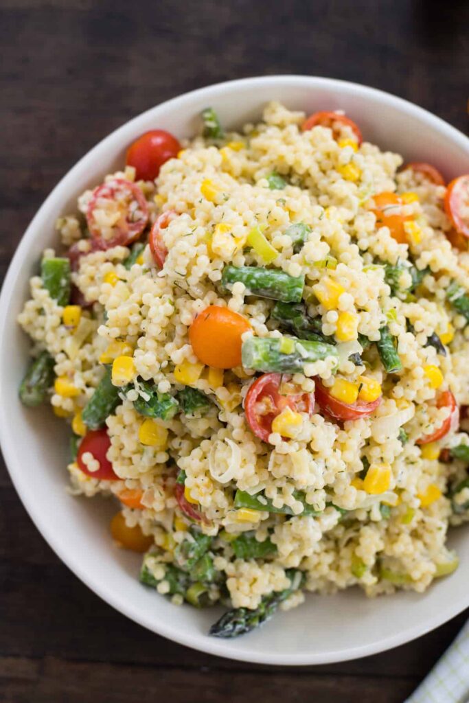 Pasta salad to serve with fried fish.