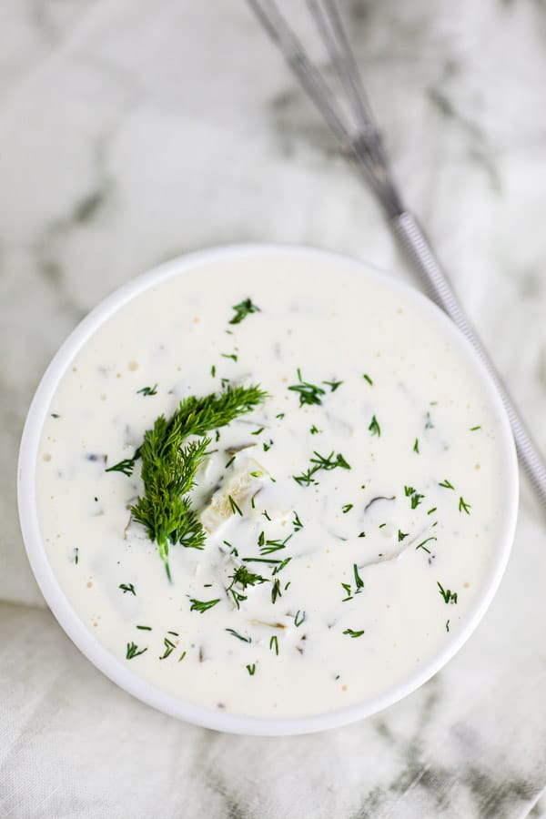 Tartar sauce for fried fish.