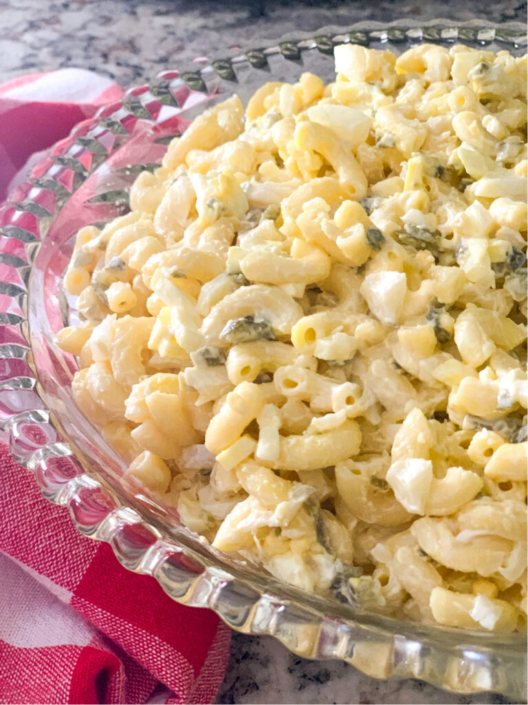 Macaroni salad side dish.