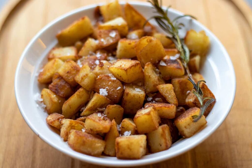 Garlic potatoes.