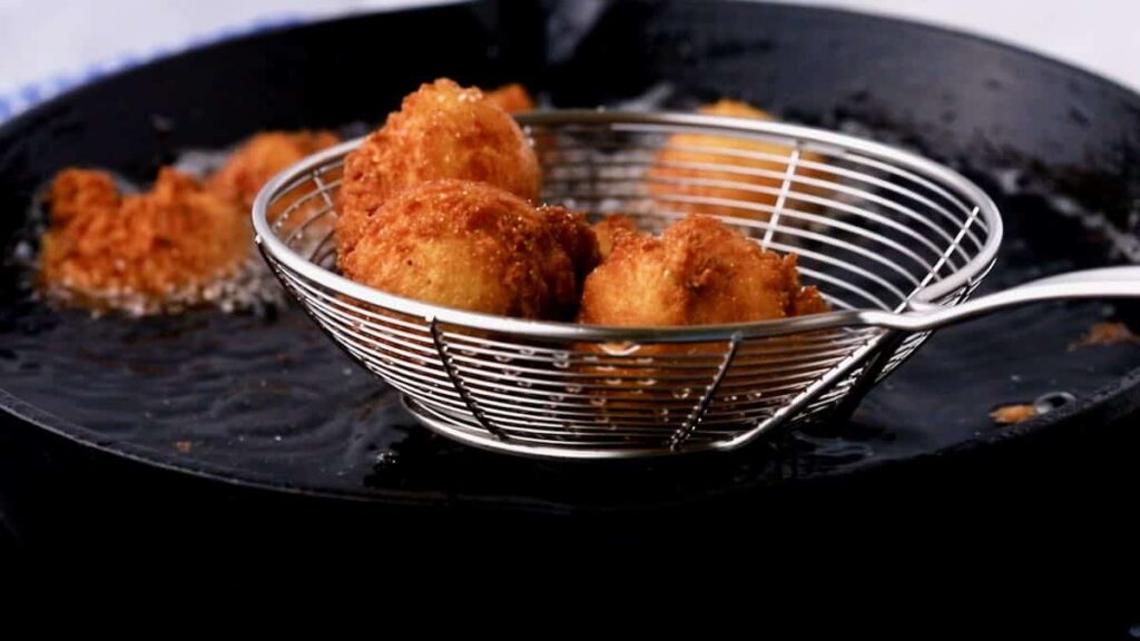 Fried hush puppies.