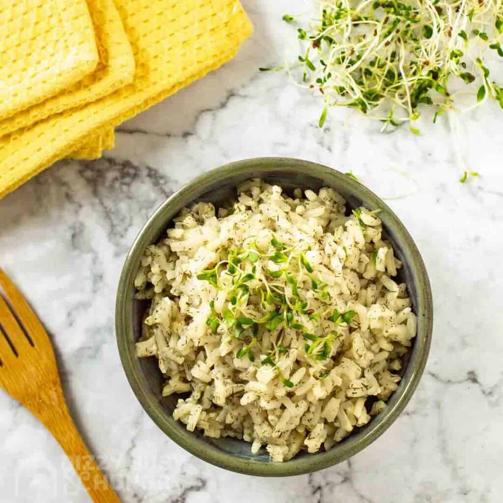 Lemon Dill Rice Side Dish.