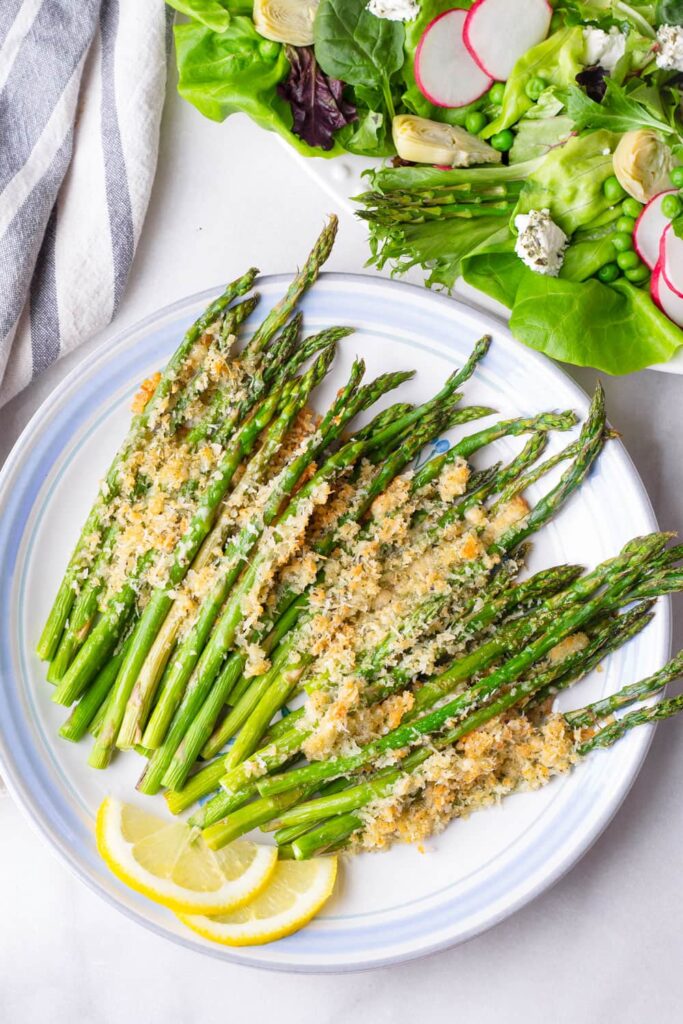 Parmesan roasted asparagus. 