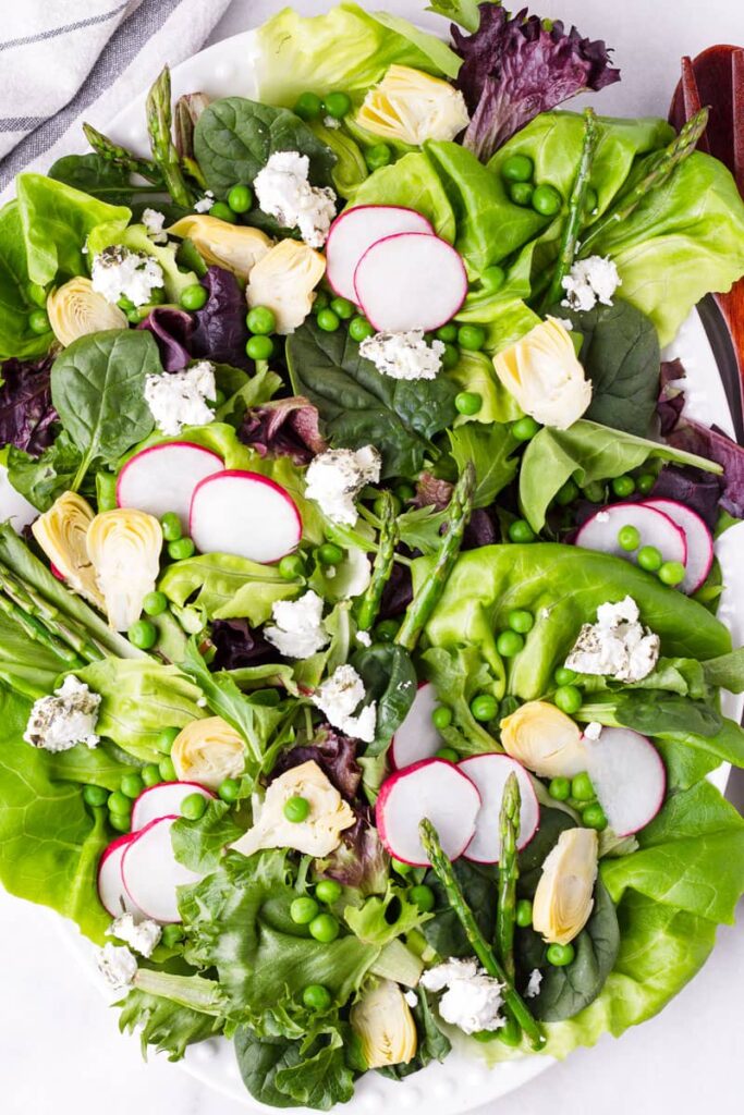 Spring salad to serve with fish.