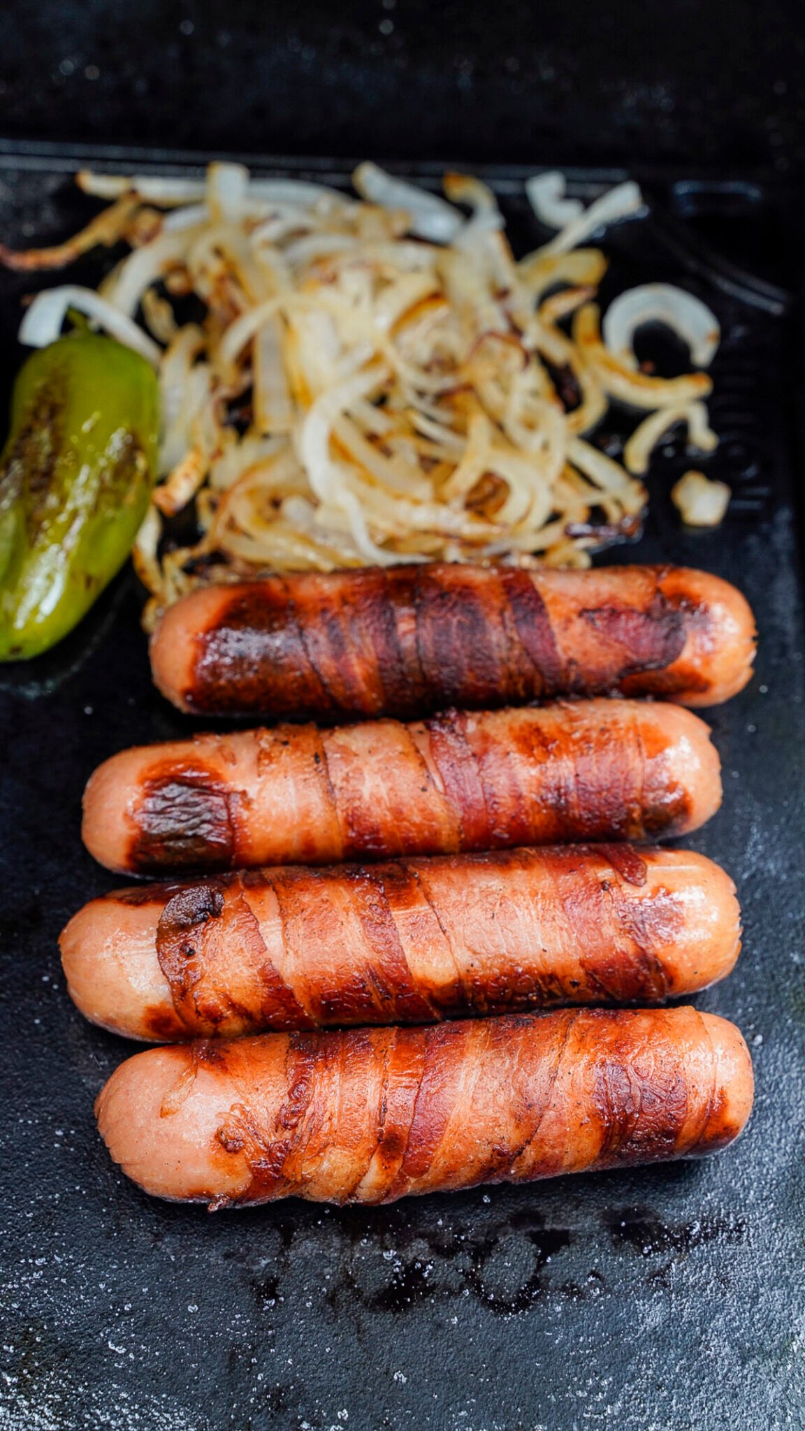 Bacon Wrapped Sonoran Hot Dog Recipe Couple in the Kitchen
