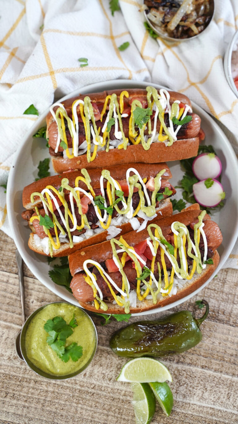 Bacon Wrapped Sonoran Hot Dog Recipe Couple in the Kitchen
