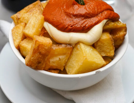 Patatas Bravas - best things to eat in Barcelona.