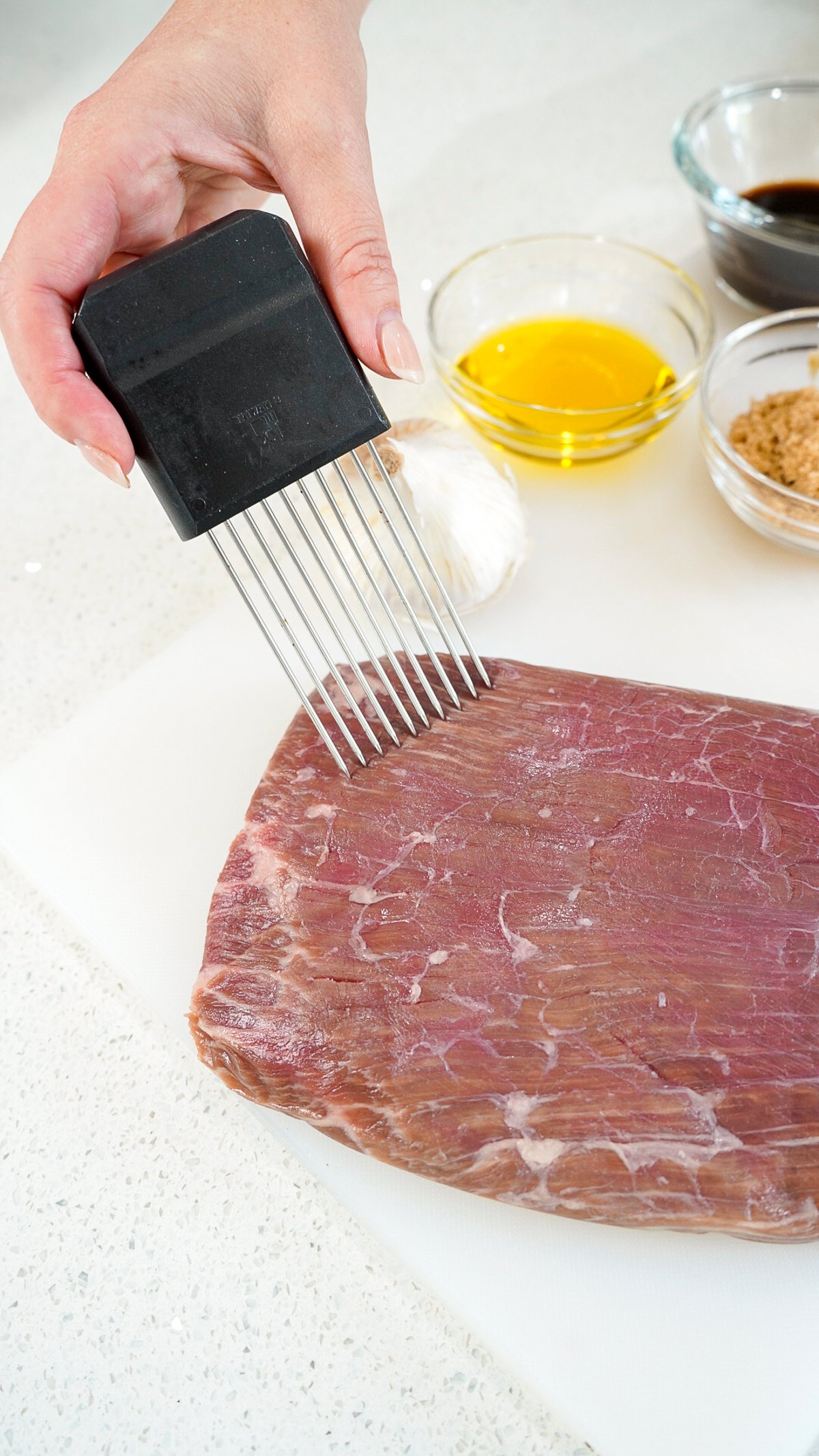 Marinated Flank Steak Air Fryer Recipe Couple in the Kitchen