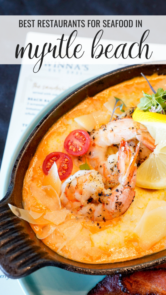 Platter of Shrimp and Grits from The Best Places to Eat Seafood in Myrtle Beach.