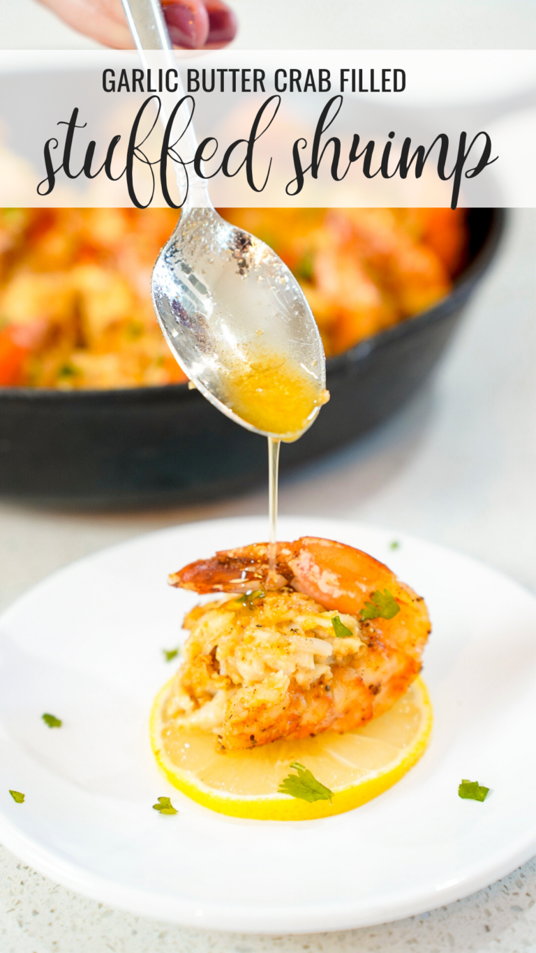 Baked Jumbo Stuffed Shrimp Recipe with Crabmeat | Couple in the Kitchen
