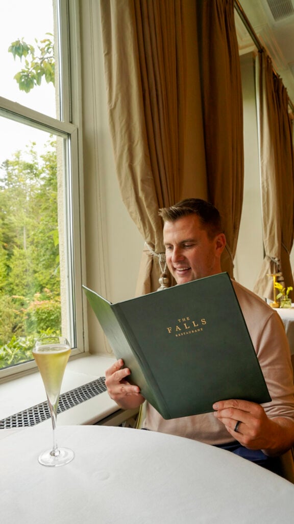 Restaurant at Sheen Falls Lodge, one of the best hotels in Ireland for Couples.